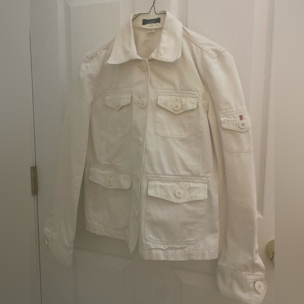 J Crew Barn Coat Sz XS Cream - Picture 2 of 8
